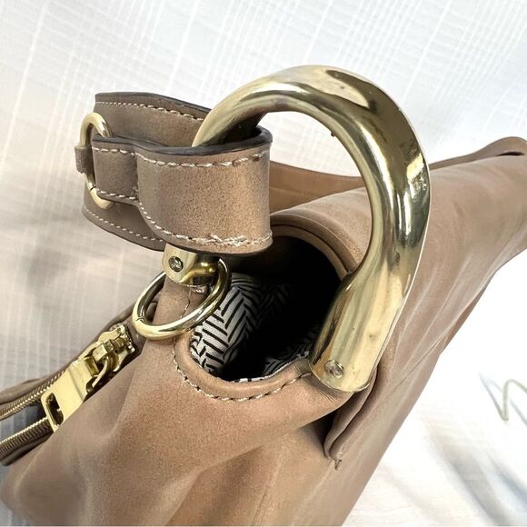 Steve Madden Vegan Flap Messenger Crossover Mocha Tan Shoulder Bag Purse - Picture 6 of 16